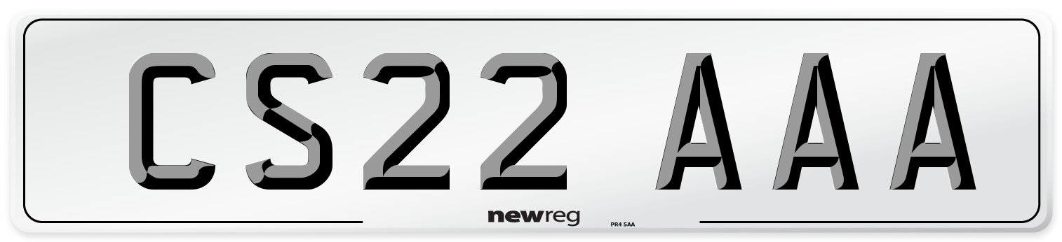 CS22 AAA Number Plate from New Reg